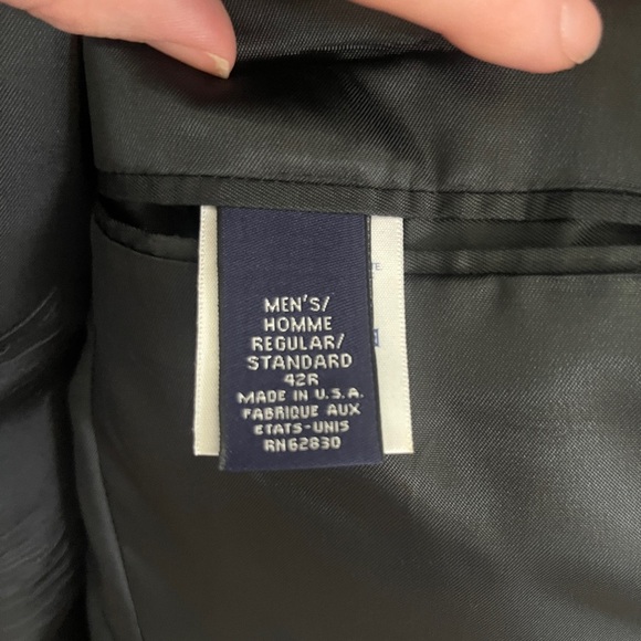 Vintage Land's End  Tweed Blazer Jacket Men 42R Made In USA - Picture 5 of 7